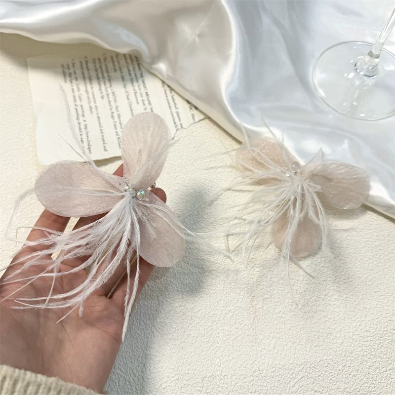 Fringed Drop Earring Floral