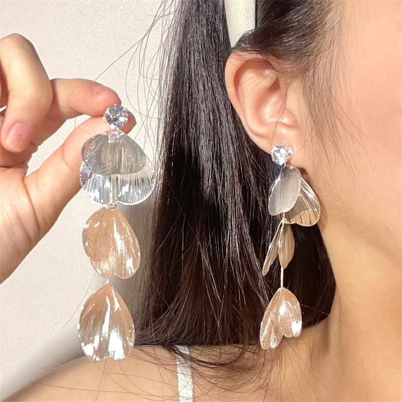 Metallic Drop Earring