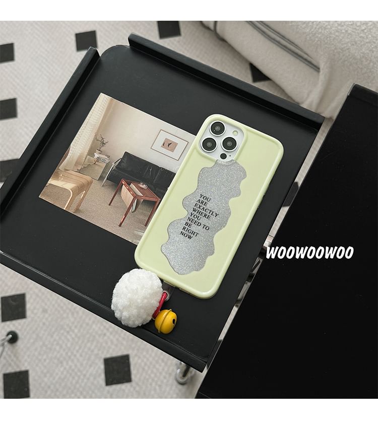 Case Phone Bell Lettering Pom