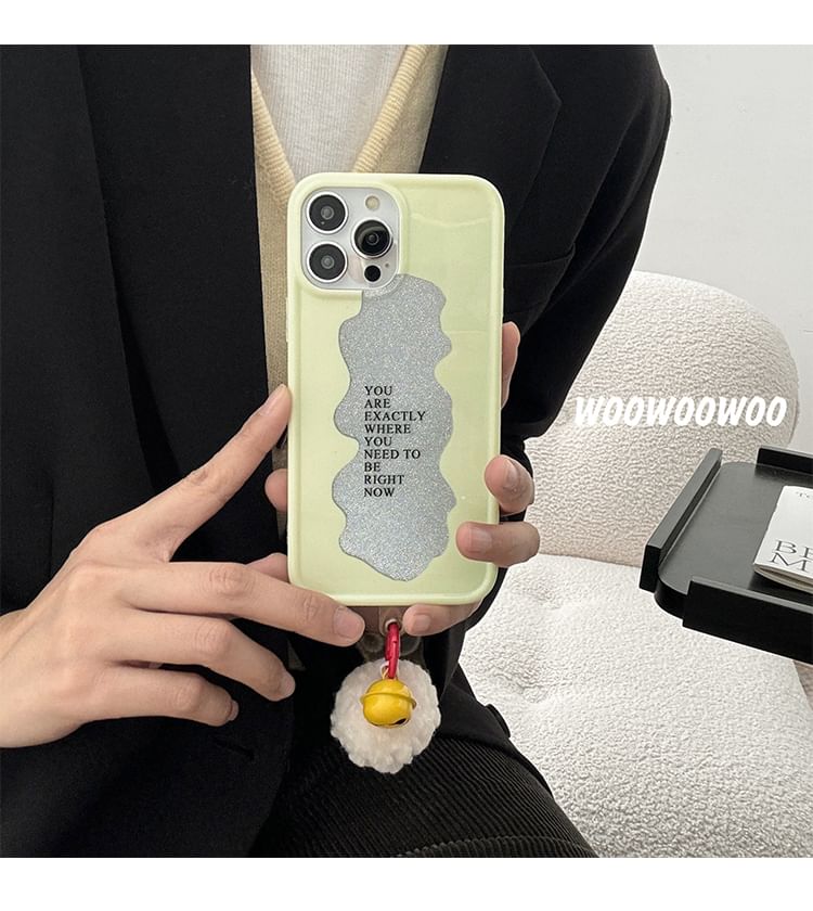 Case Phone Bell Lettering Pom