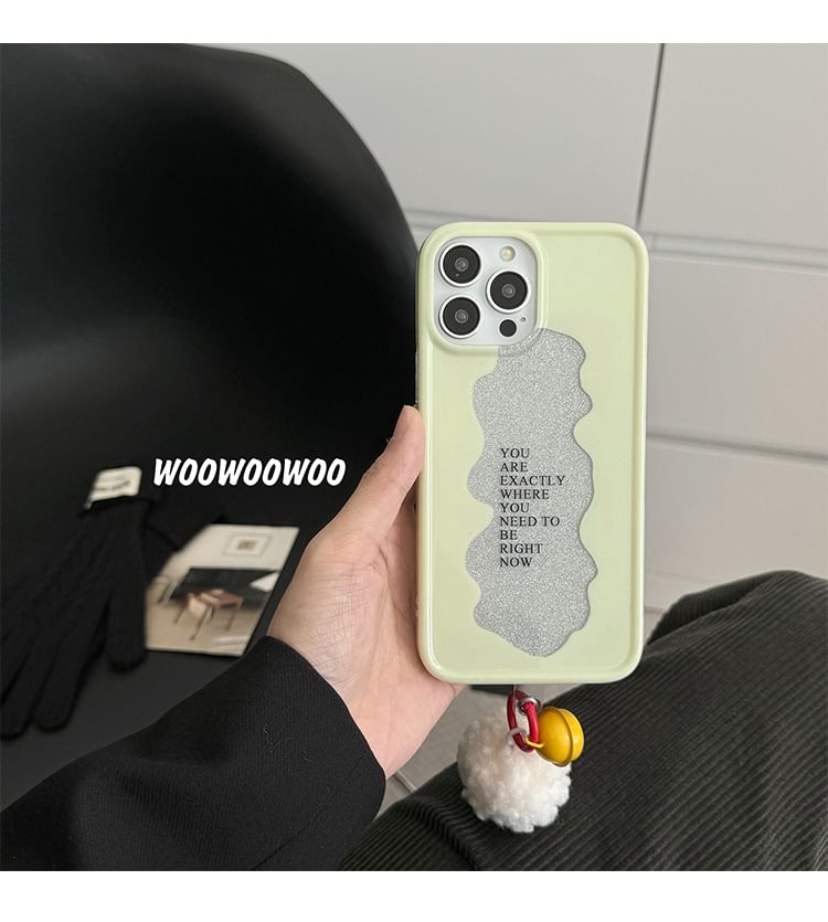 Case Phone Bell Lettering Pom