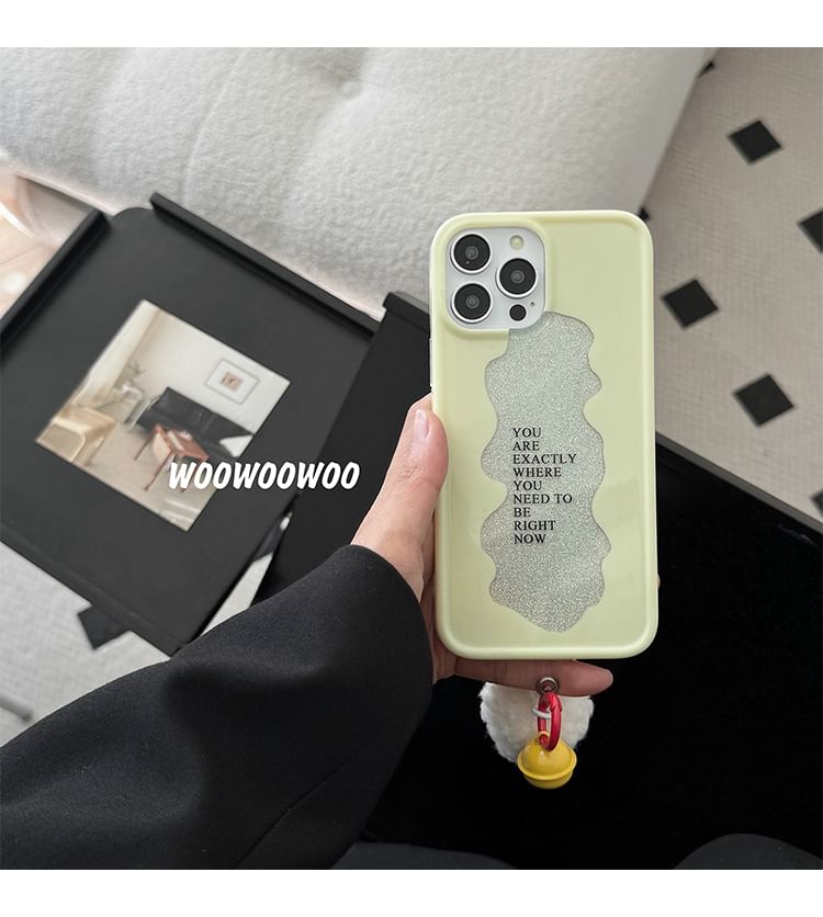 Case Phone Bell Lettering Pom