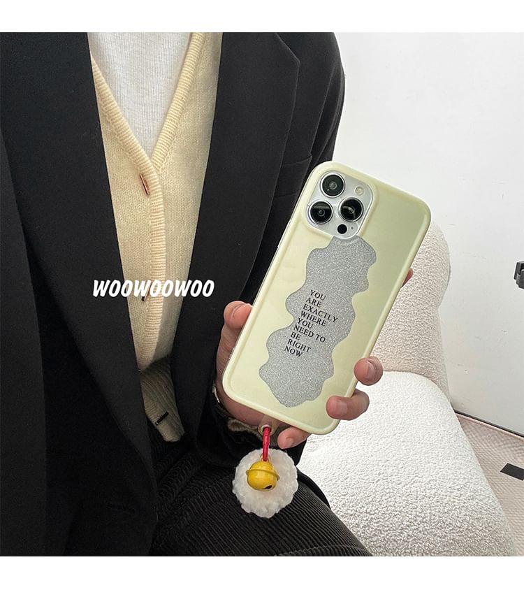 Case Phone Bell Lettering Pom