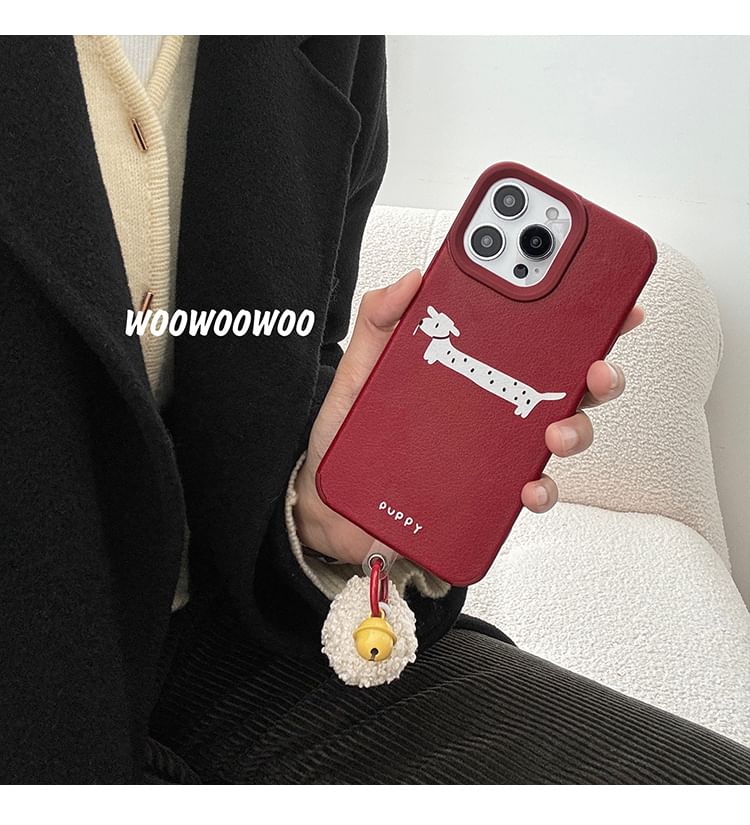 Dog Pom Case Bell Phone