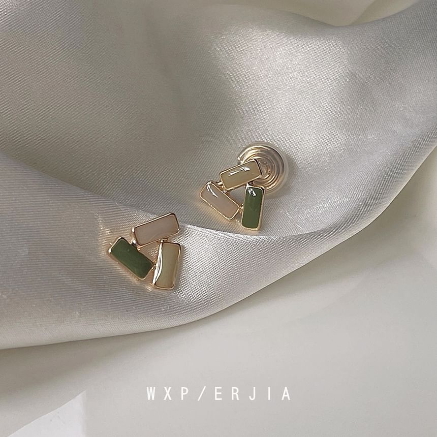 Geometric Earring Clip-On Glaze