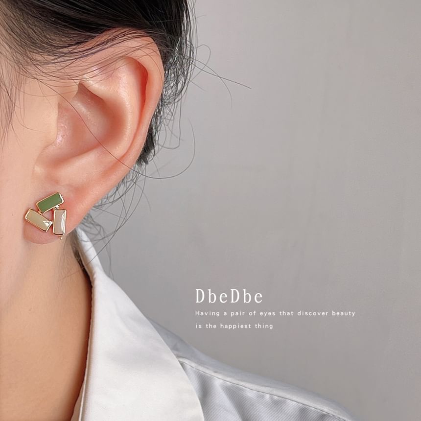 Geometric Earring Clip-On Glaze