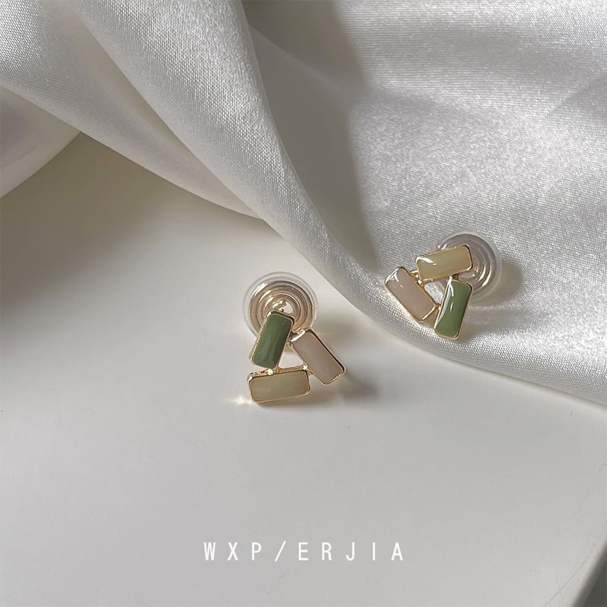 Geometric Earring Clip-On Glaze