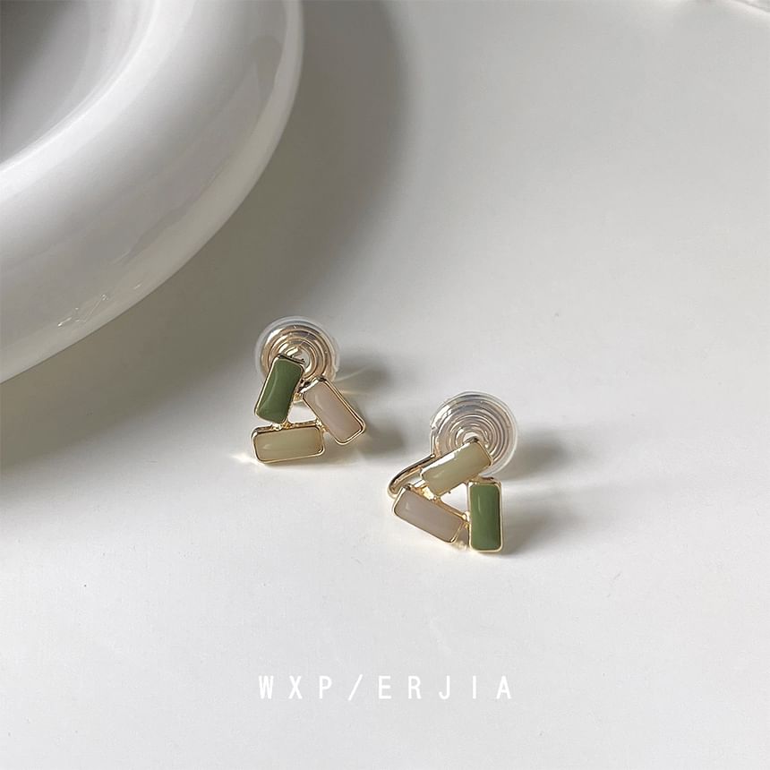 Geometric Earring Clip-On Glaze