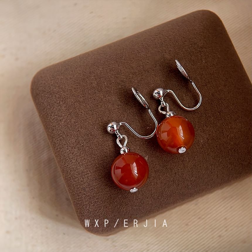 Clip-On Drop Earring Gemstone