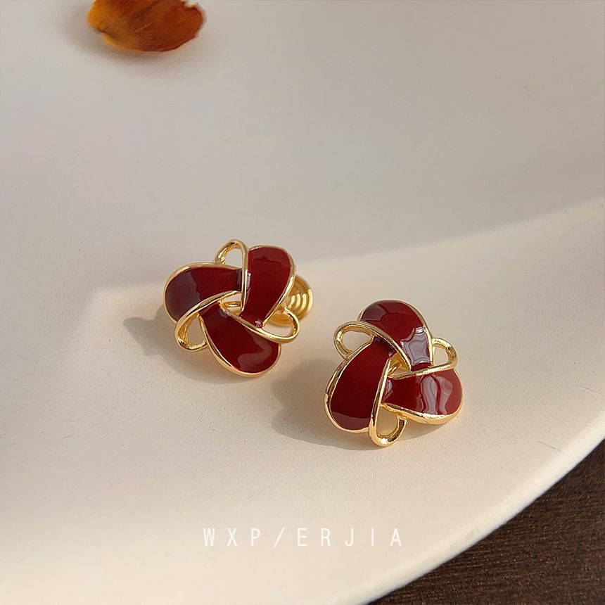 Glaze Clip-On Geometric Earring