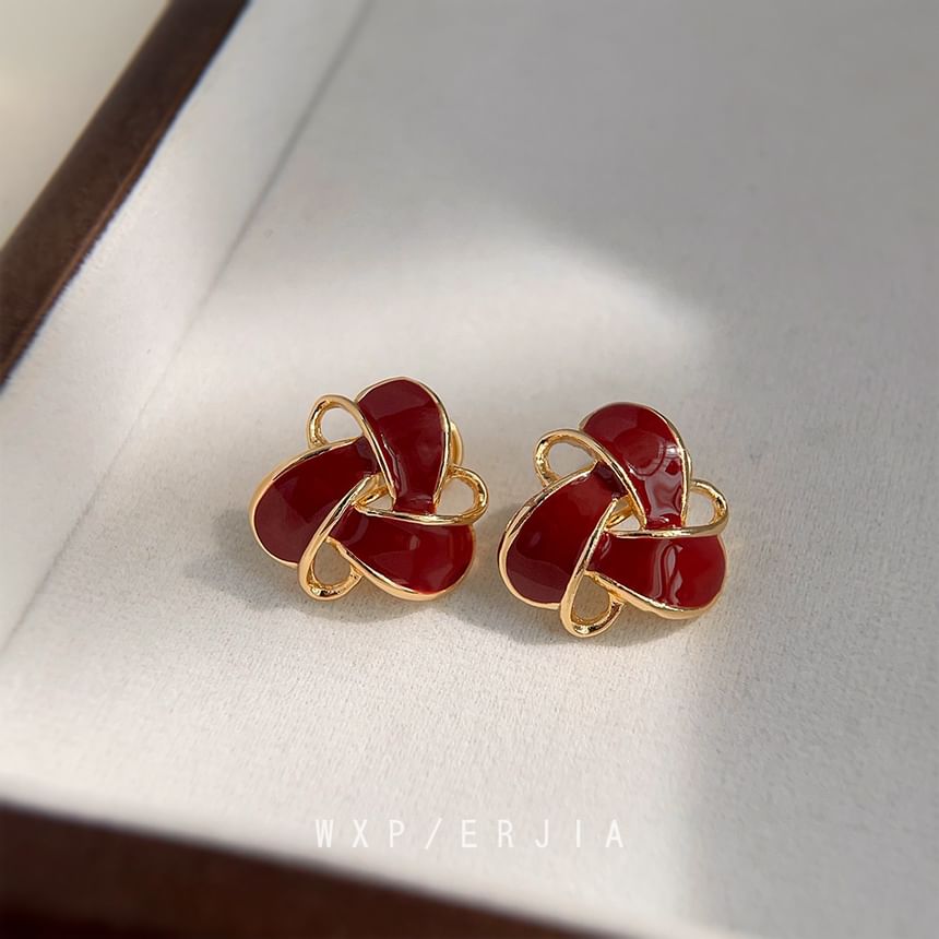 Glaze Clip-On Geometric Earring