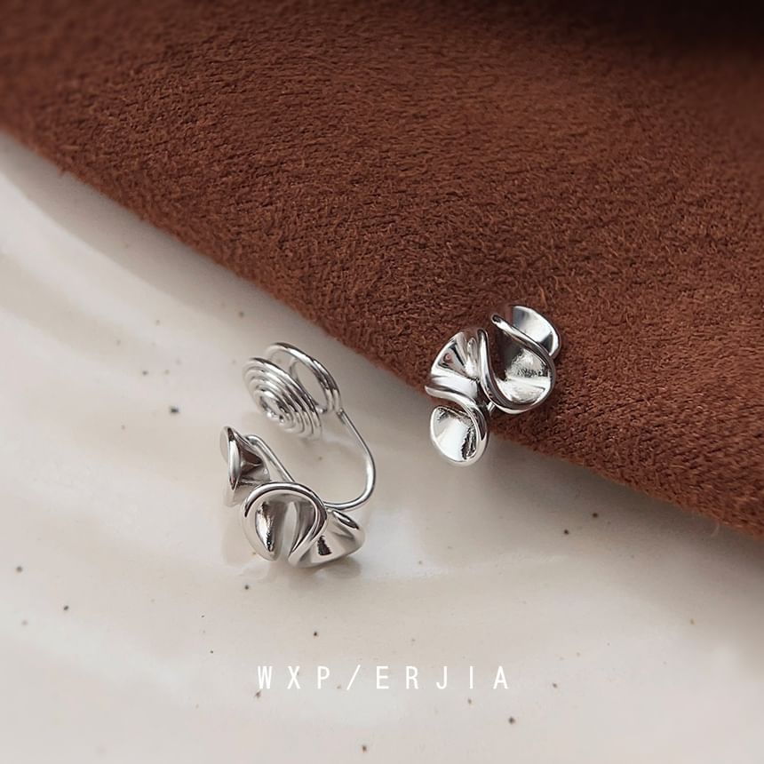 Ruffle Clip-On Earring