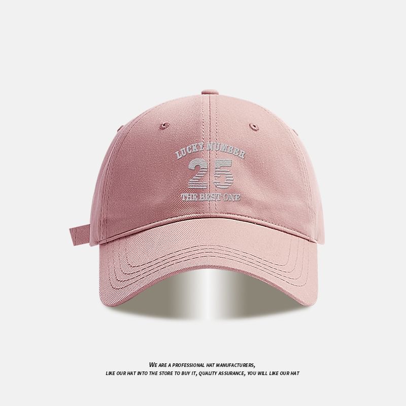 Number Baseball Cap Embroidered