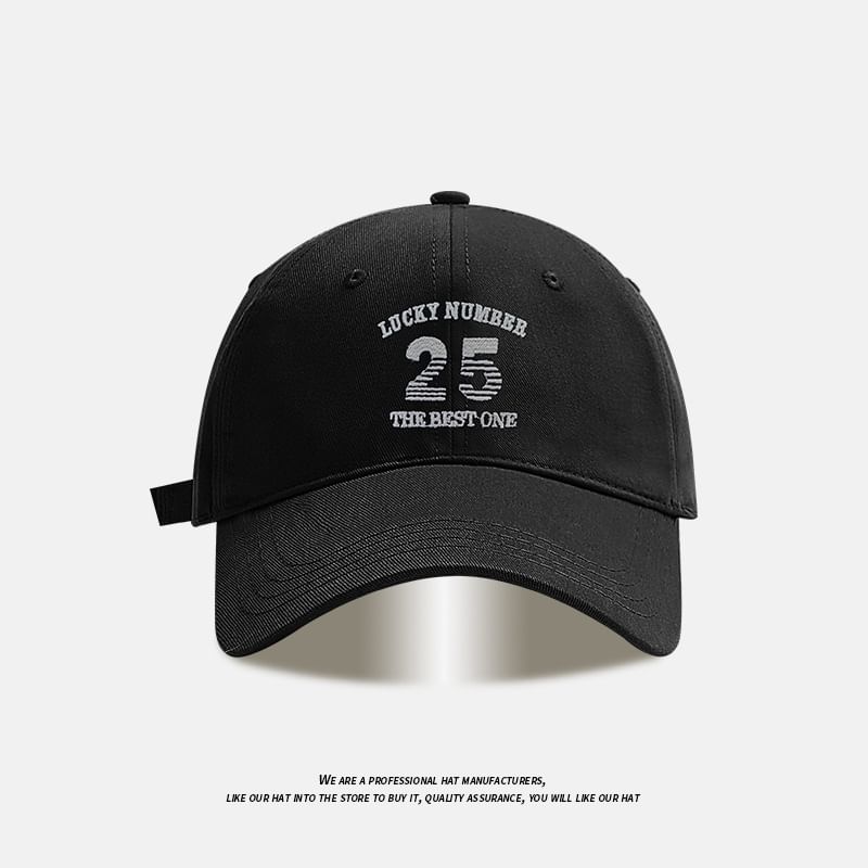 Number Baseball Cap Embroidered