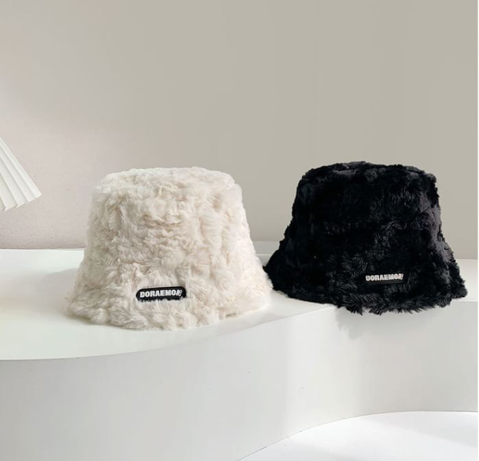 Lettering Hat Fleece Bucket