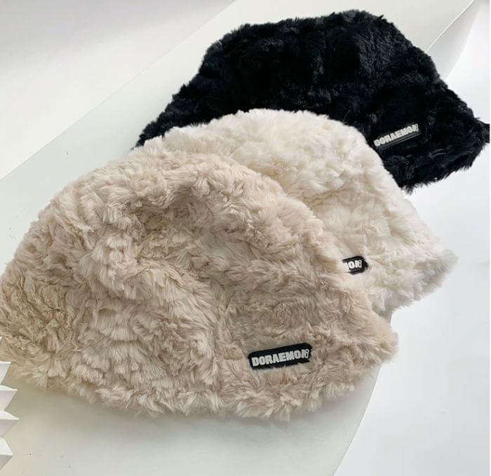 Lettering Hat Fleece Bucket