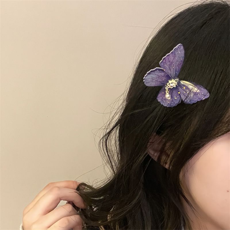 Butterfly Hair Clip Plastic
