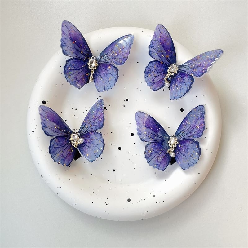 Butterfly Hair Clip Plastic