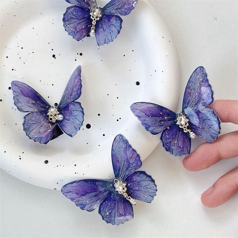 Butterfly Hair Clip Plastic