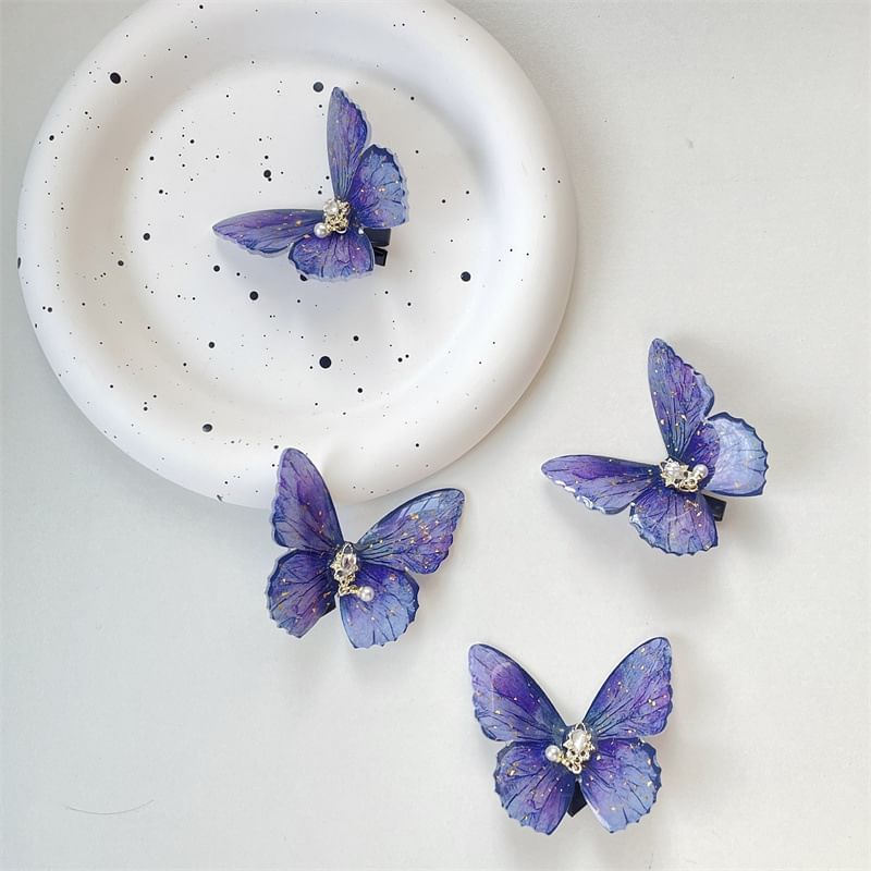 Butterfly Hair Clip Plastic