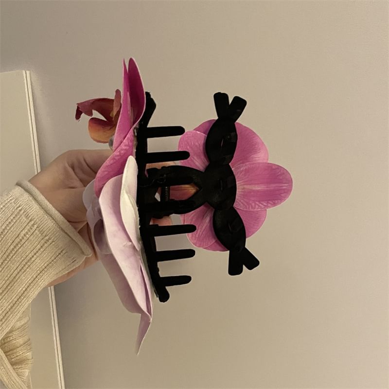 Hair Clamp Floral Fabric