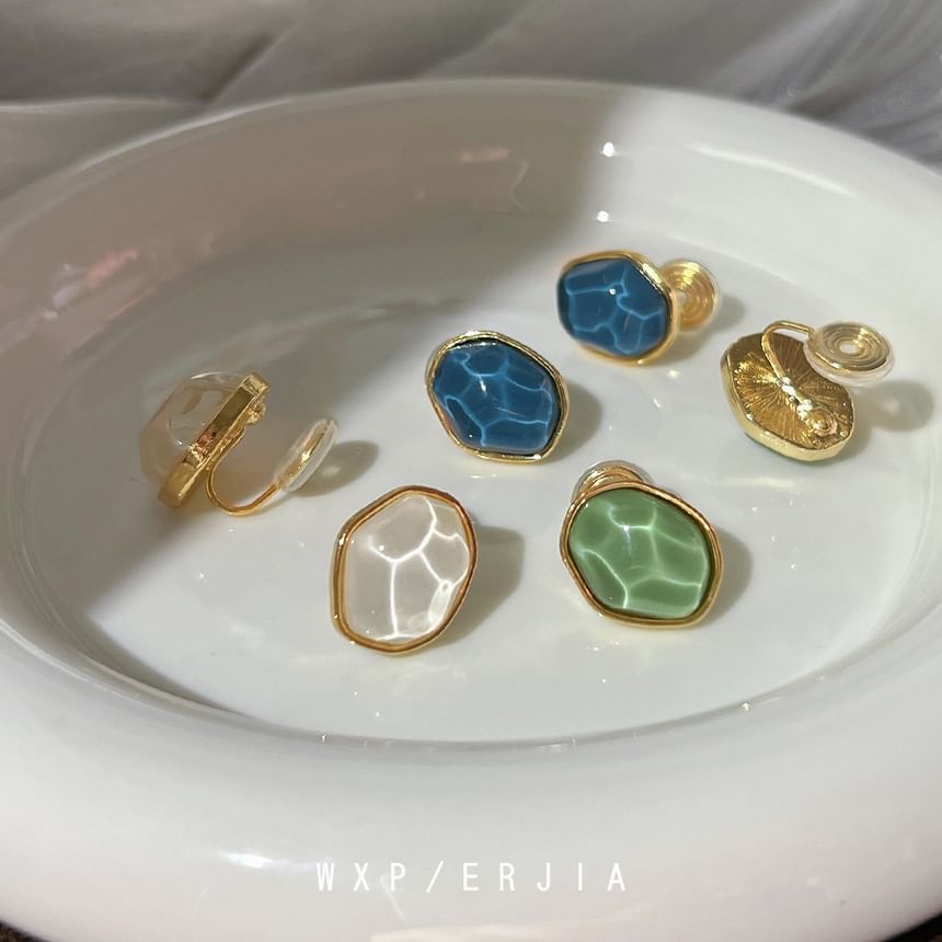 Cuff Irregular Gemstone Ear Faux Alloy