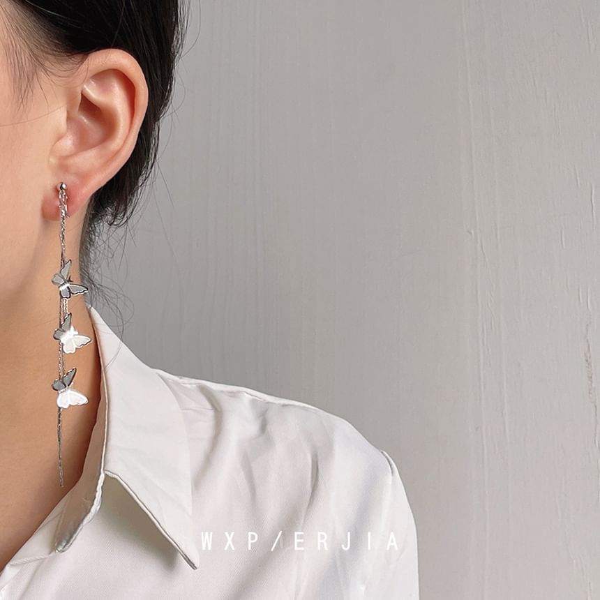 Alloy Earring Butterfly Threader