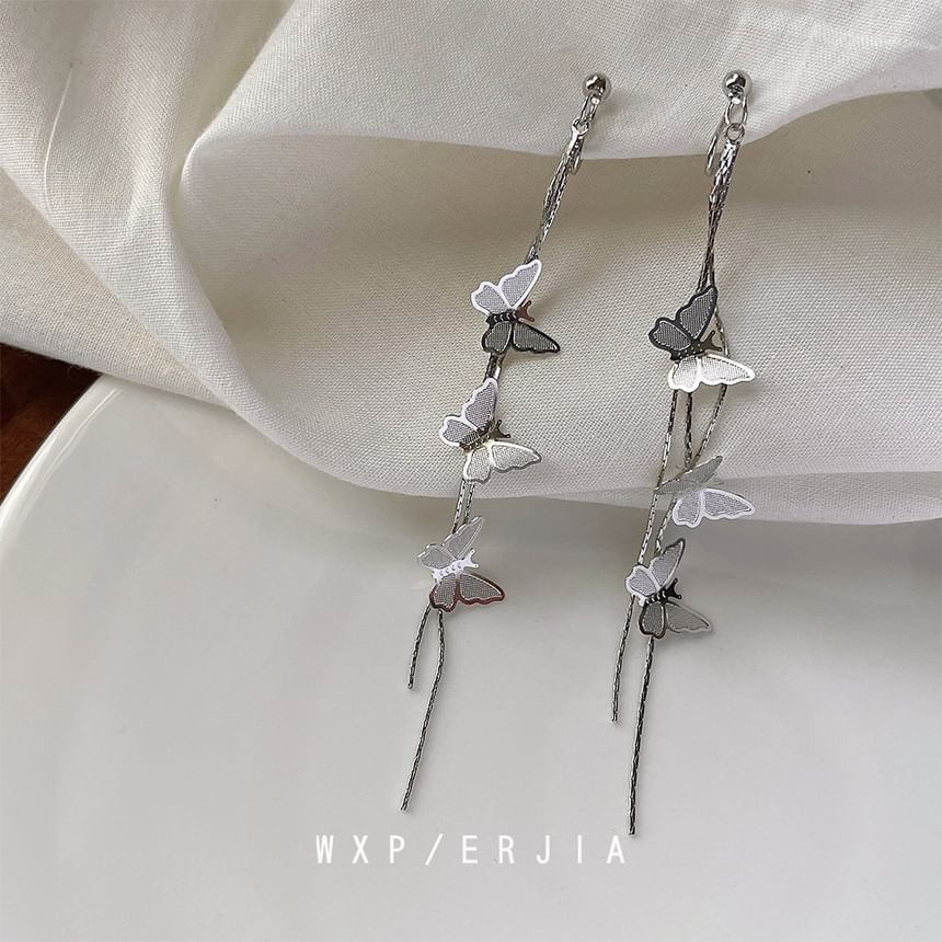 Alloy Earring Butterfly Threader