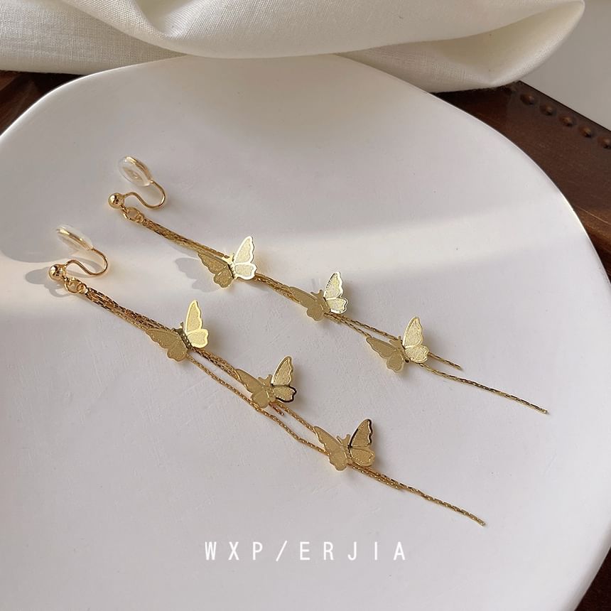 Alloy Earring Butterfly Threader