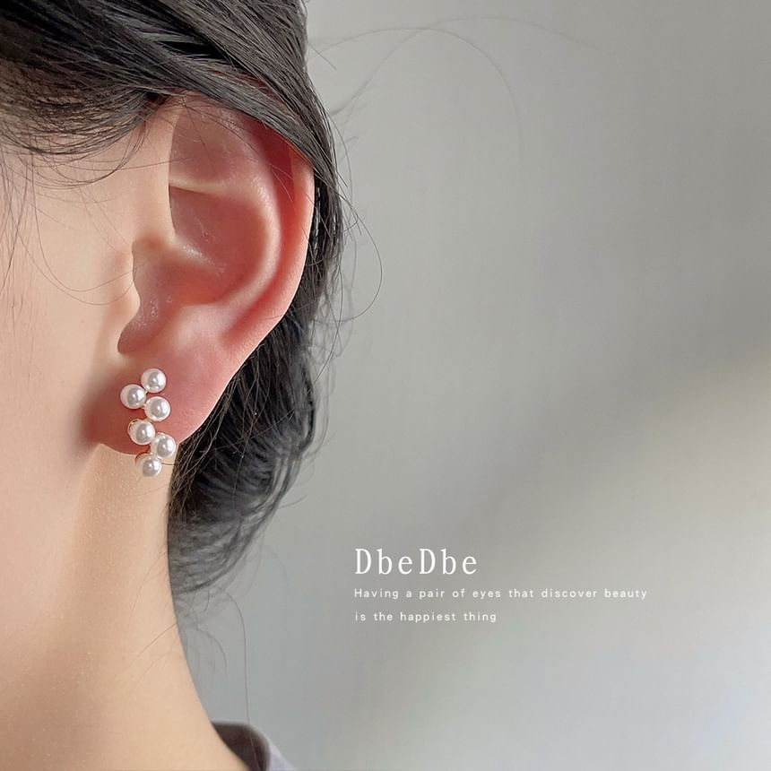 Cuff Ear Faux Pearl Alloy