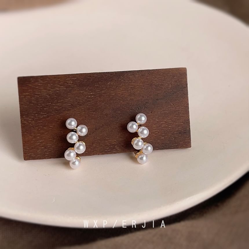 Cuff Ear Faux Pearl Alloy