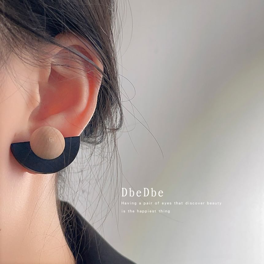 Wooden Ear Cuff Geometric