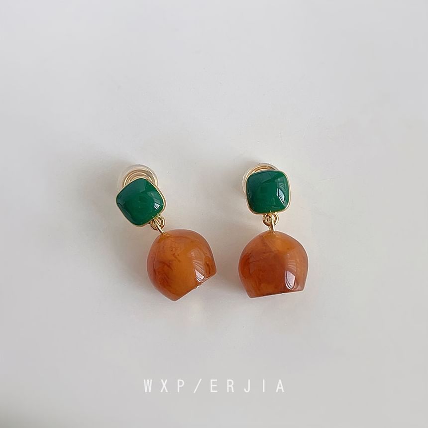 Alloy Resin Earring Drop