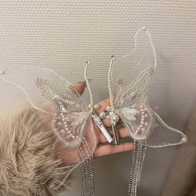 2: Set Butterfly Mesh of Hair Clip
