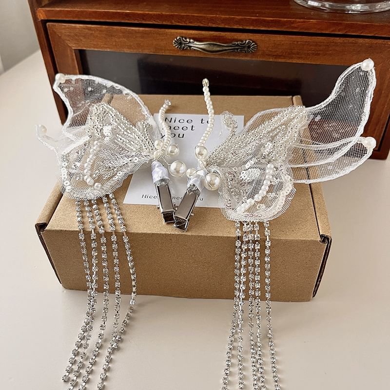 2: Set Butterfly Mesh of Hair Clip