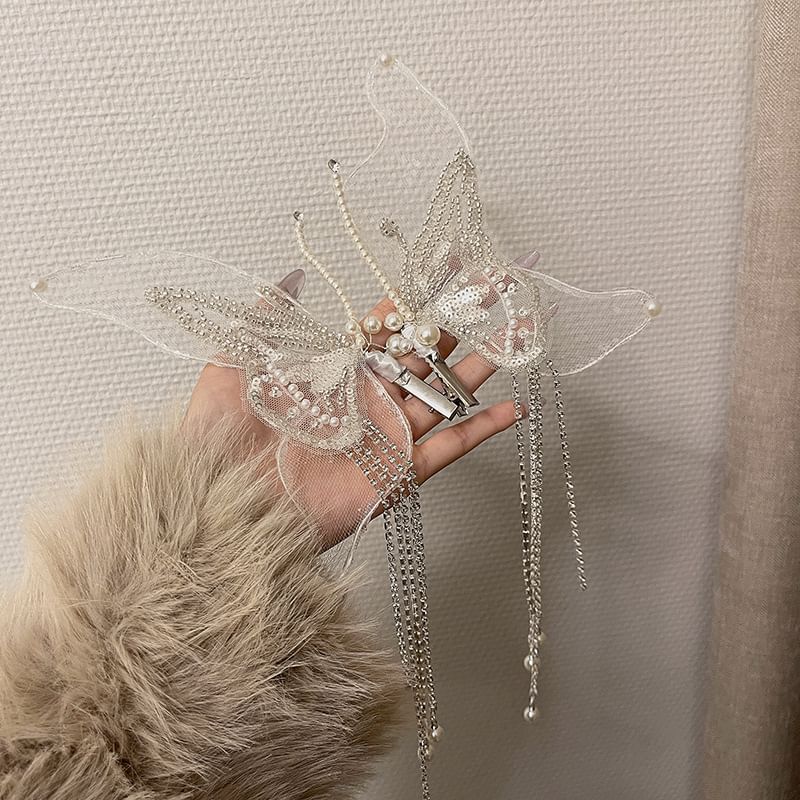 2: Set Butterfly Mesh of Hair Clip