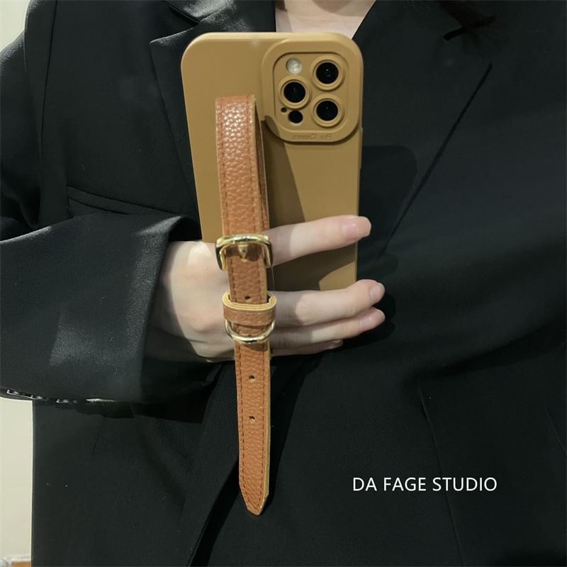 Strap Pearl Faux Phone Case