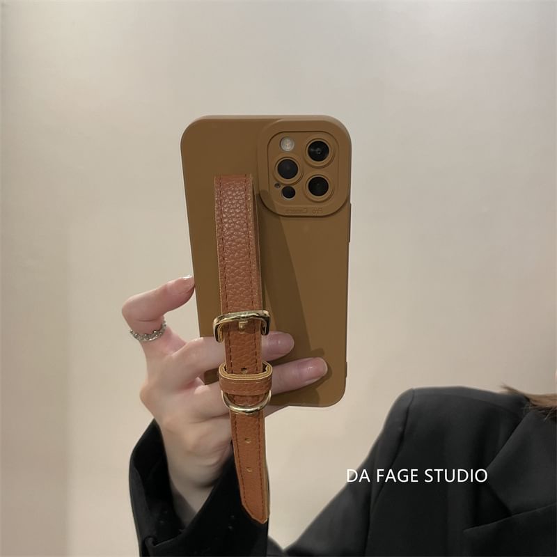 Strap Pearl Faux Phone Case