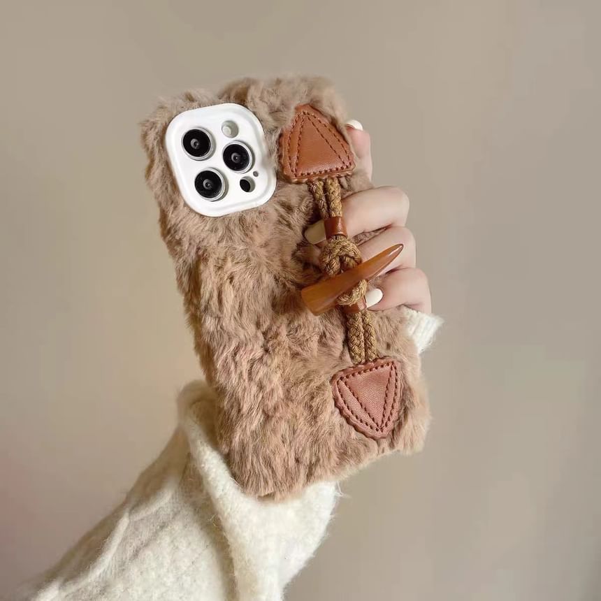 Toggle Button Chenille Phone Case