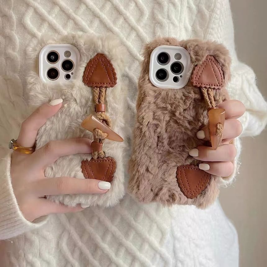 Toggle Button Chenille Phone Case