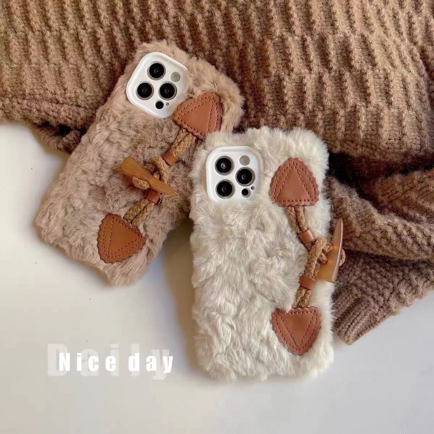 Toggle Button Chenille Phone Case