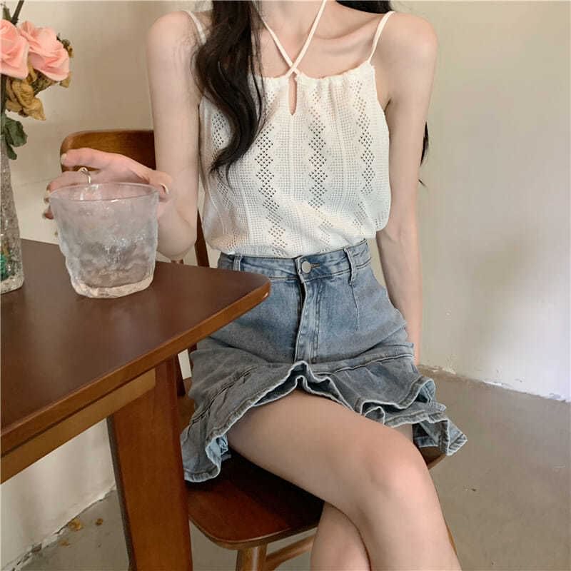 Knit Plain Top Camisole