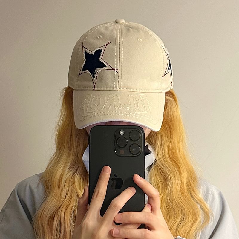 Star Cap Embroidered Baseball