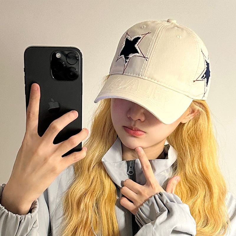 Star Cap Embroidered Baseball