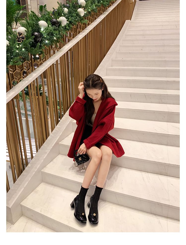 Pumps Platform Floral Chunky Heel