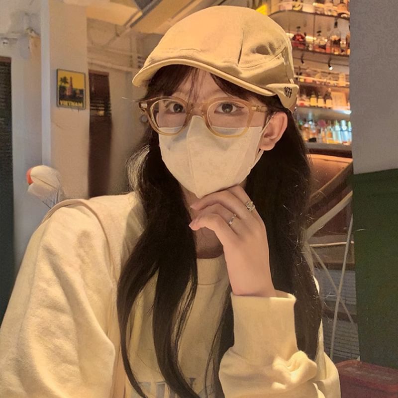 Sample Numerical Embroidered Flat Cap