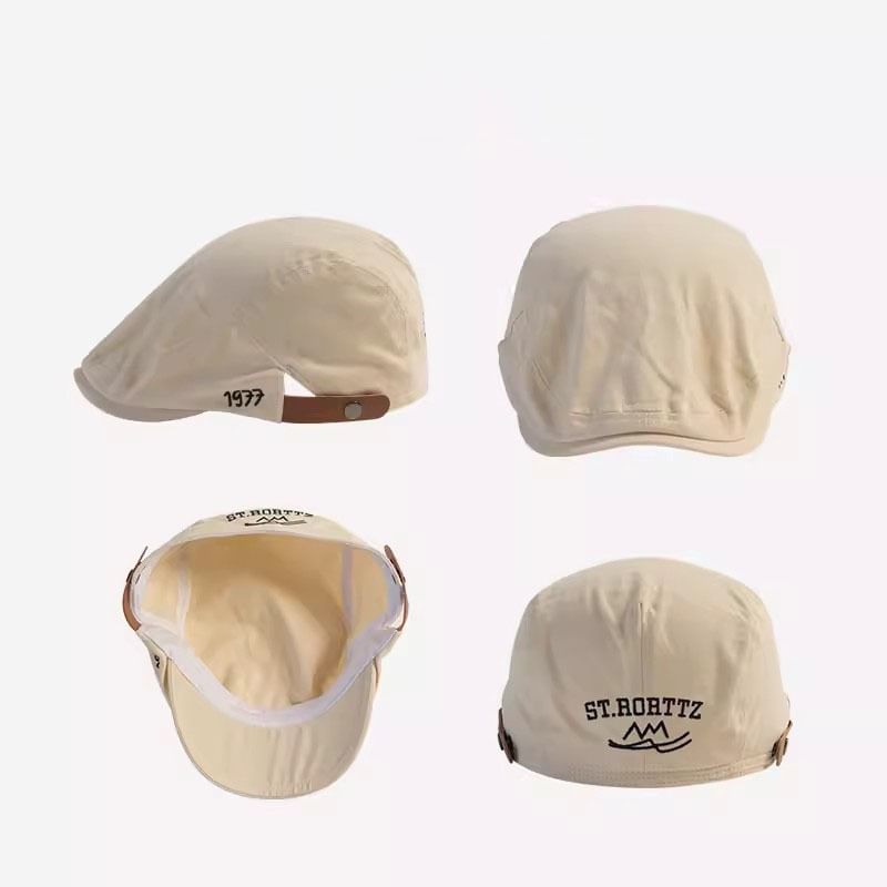 Sample Numerical Embroidered Flat Cap
