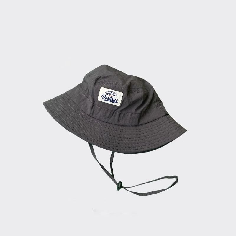Applique Lettering Bucket Hat