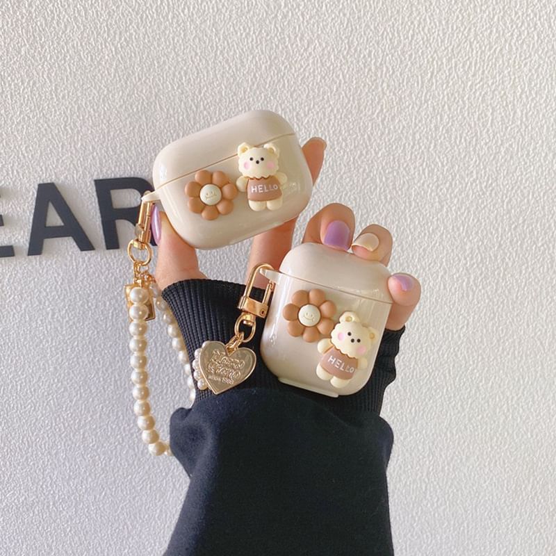 / AirPods Bear Floral Earphone Case Pro Skin