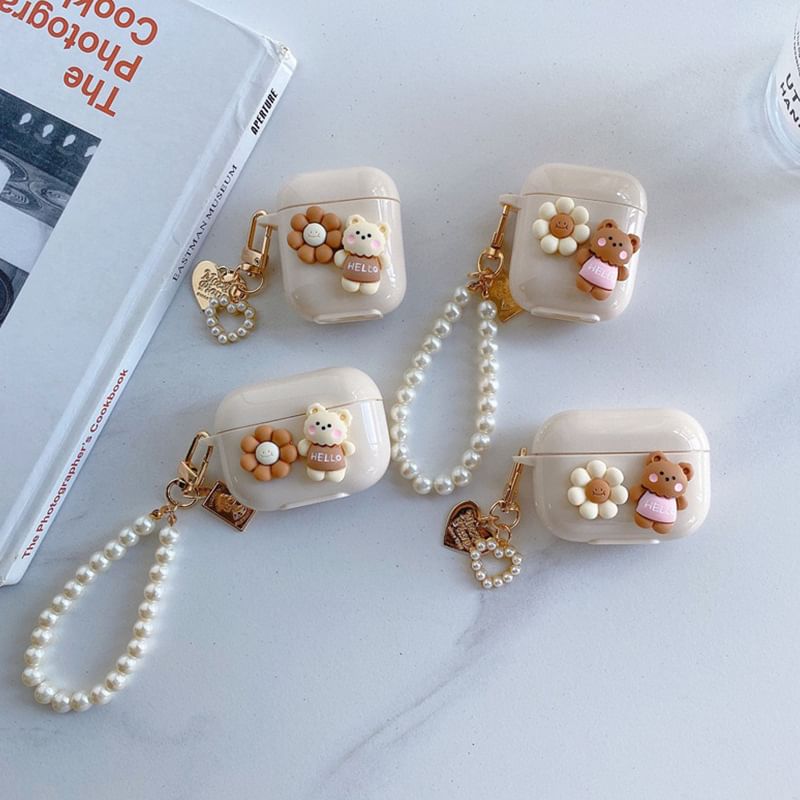 / AirPods Bear Floral Earphone Case Pro Skin